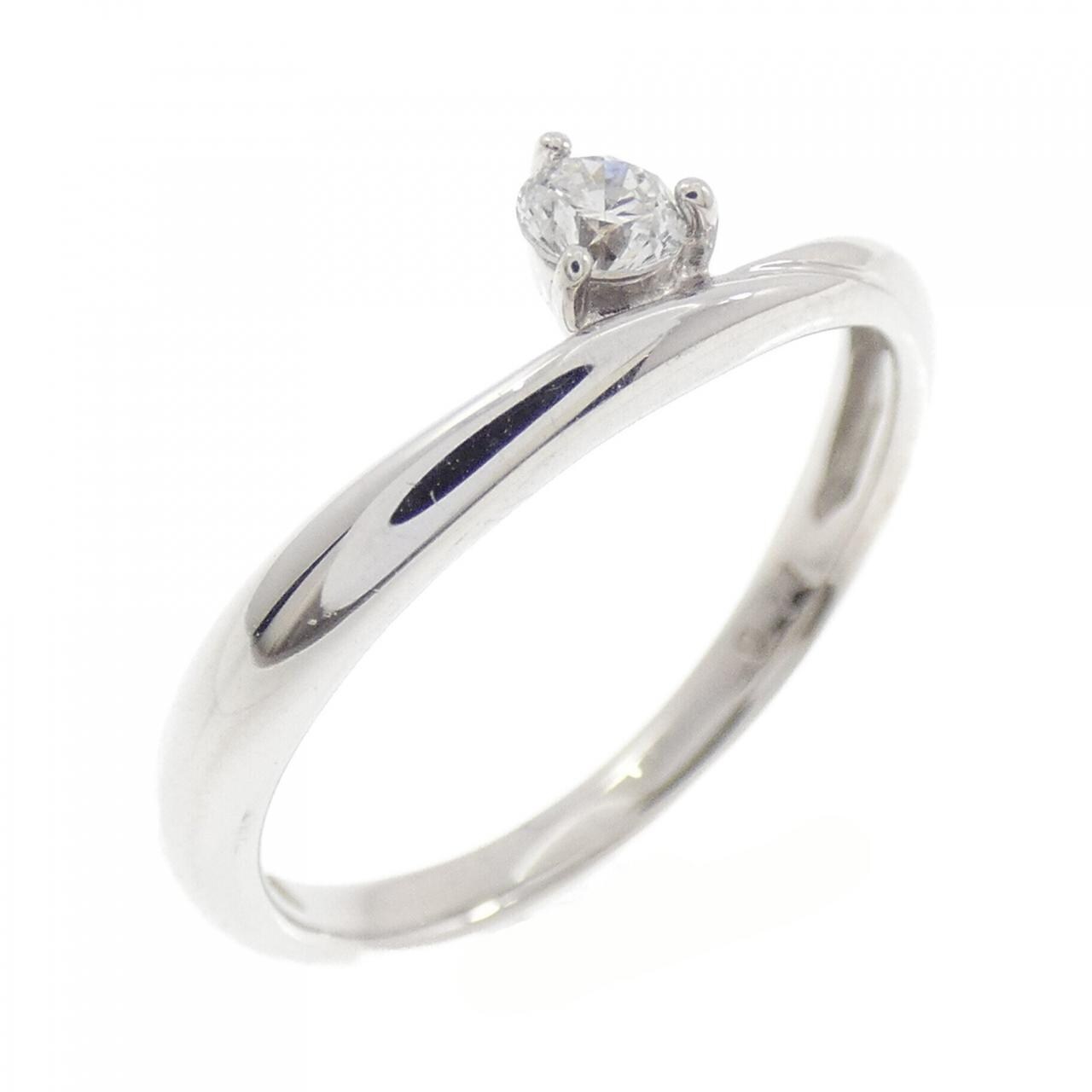 K18WG ダイヤモンド リング 0.11CT