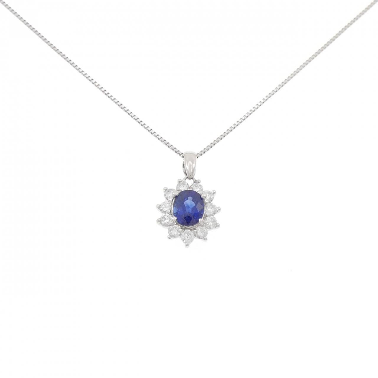 PT900/PT850 サファイヤ ネックレス 0.79CT