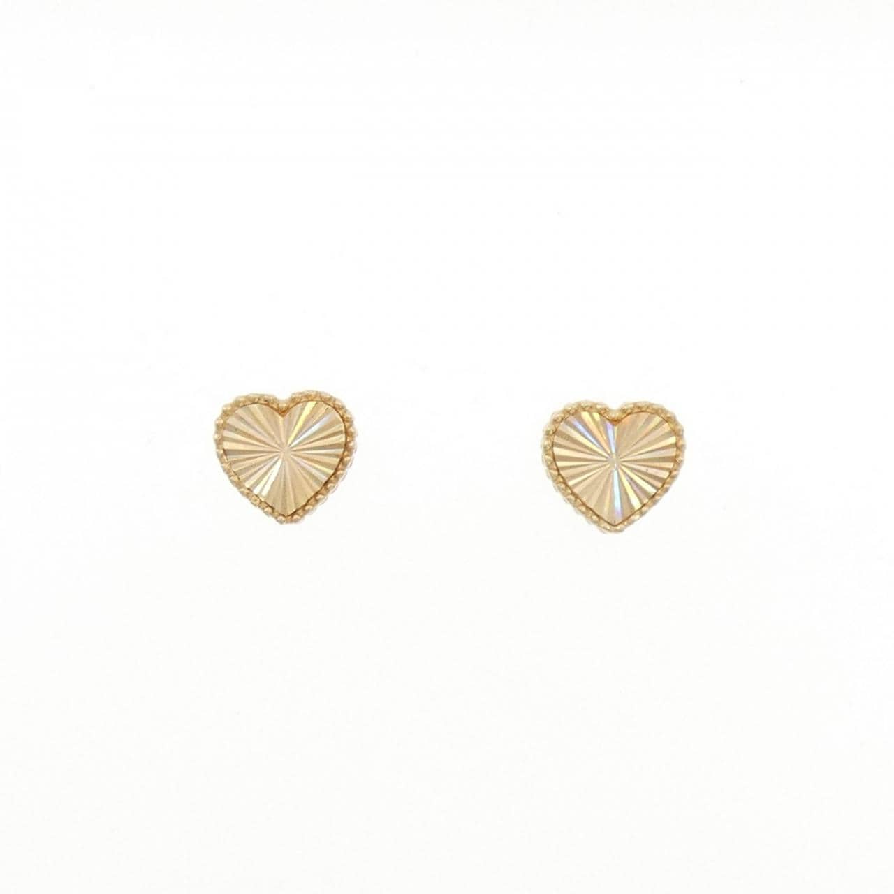 【新品】K18YG ハート ピアス
