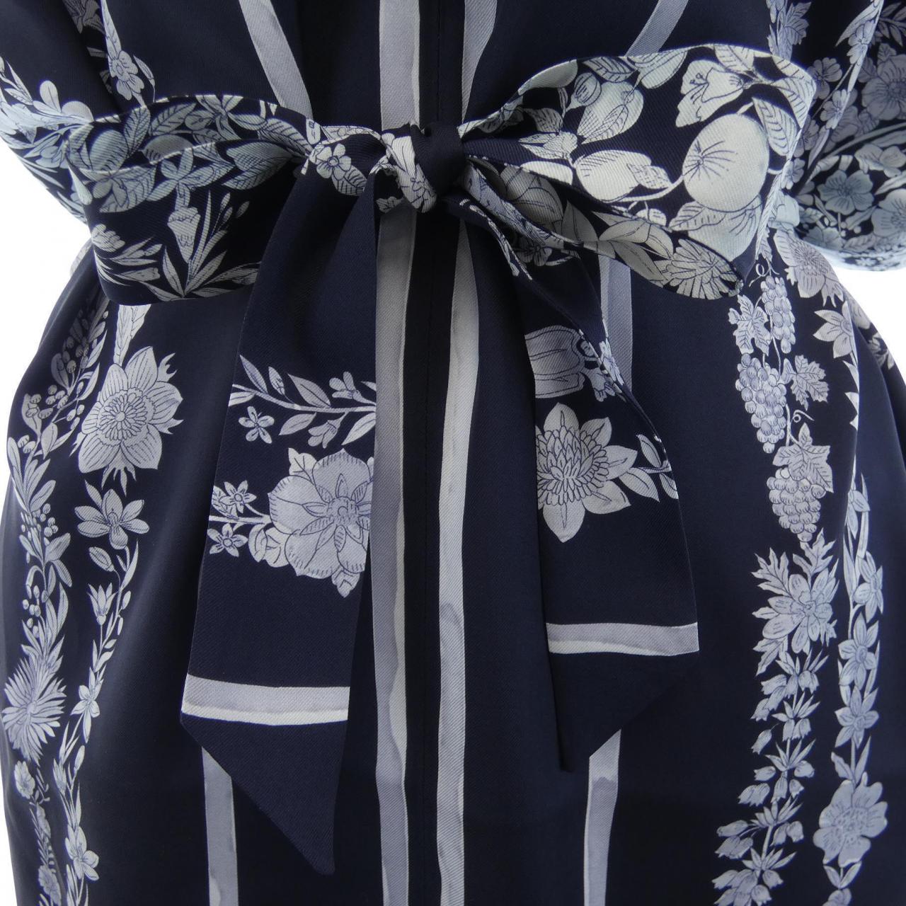 エルメス HERMES BRIDE DE GALA EN FLEURS 5E0645DQ ツイルレーヌ ワンピース