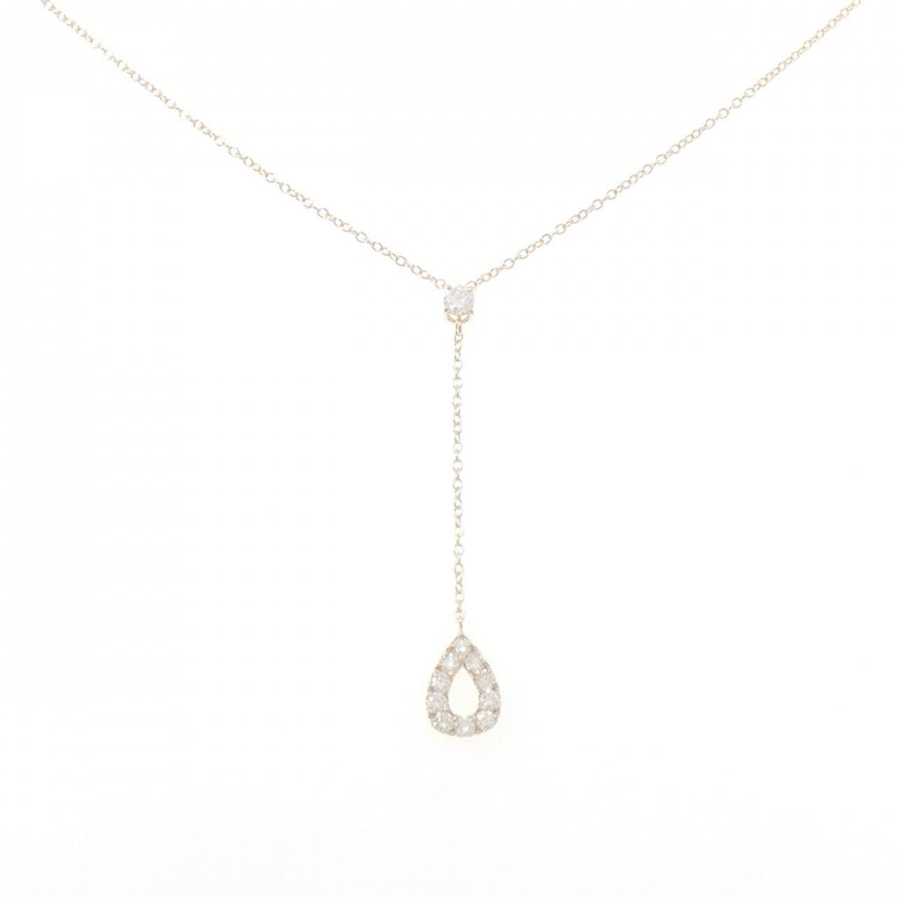 【リメイク】K10YG ダイヤモンド ネックレス 0.28CT