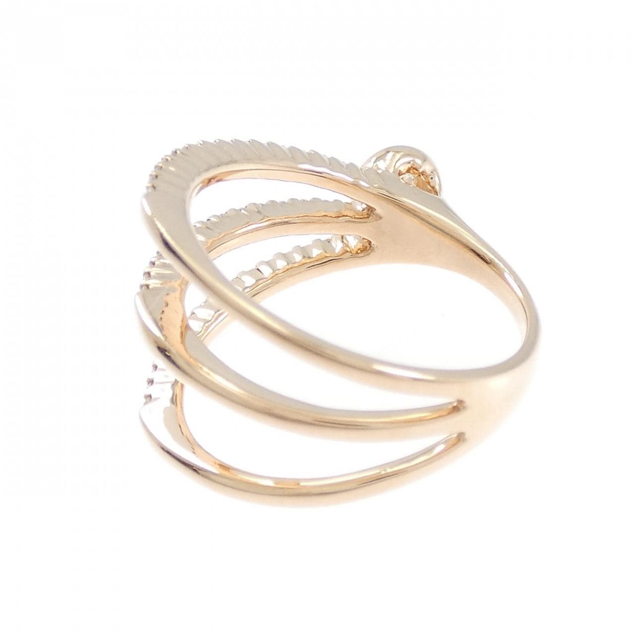 K18PG ダイヤモンド リング 0.12CT