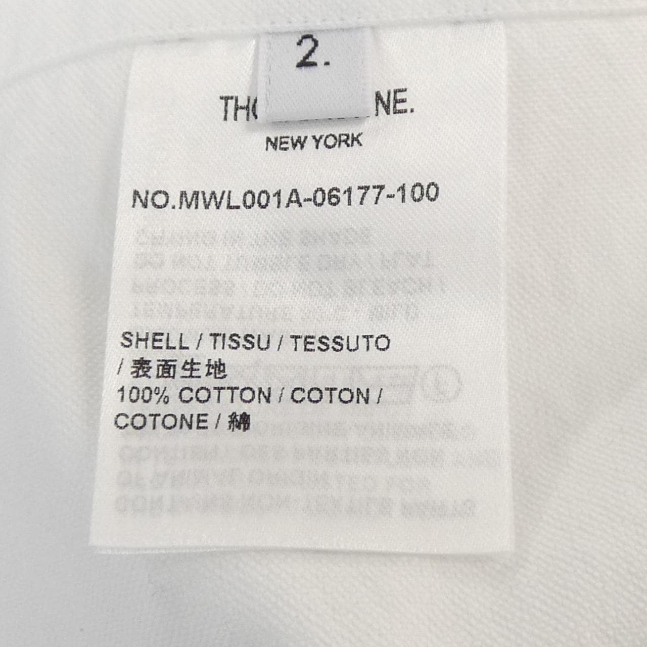 トムブラウン THOM BROWNE MWL001A-06177-100 シャツ