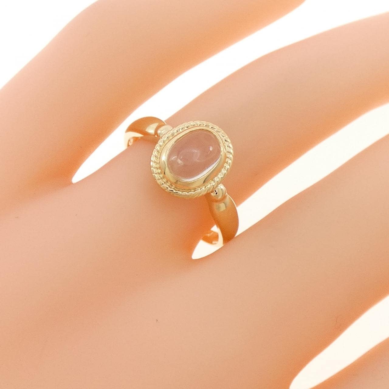 K18YG ムーンストーン リング