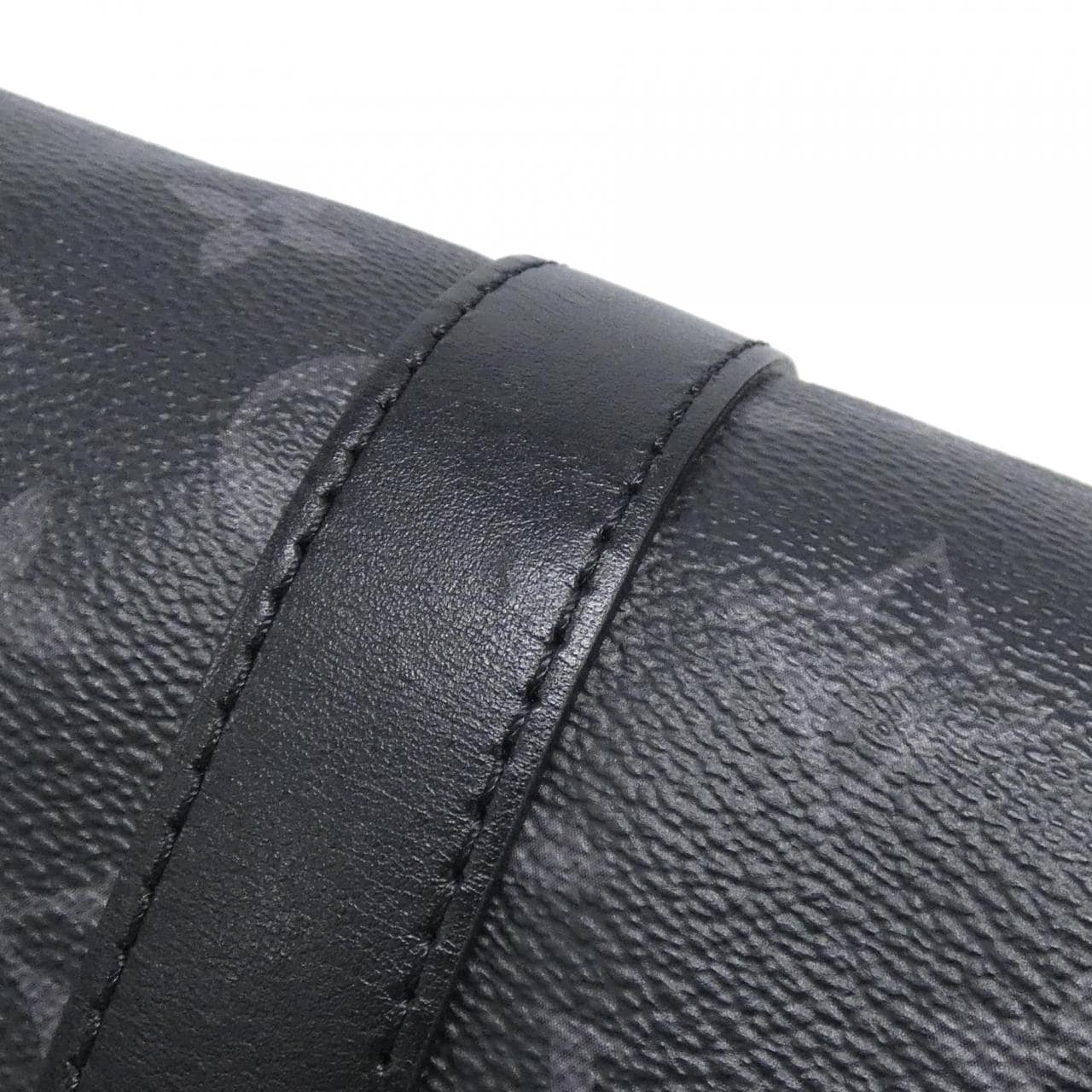 LOUIS VUITTON Monogram Eclipse Keepall Bandouliere 35 公分 M46655 波士頓包