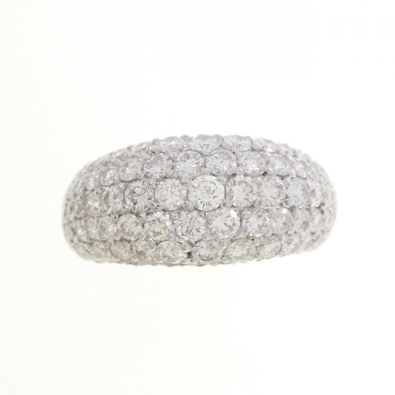 K18WG パヴェダイヤモンド リング 3.00CT