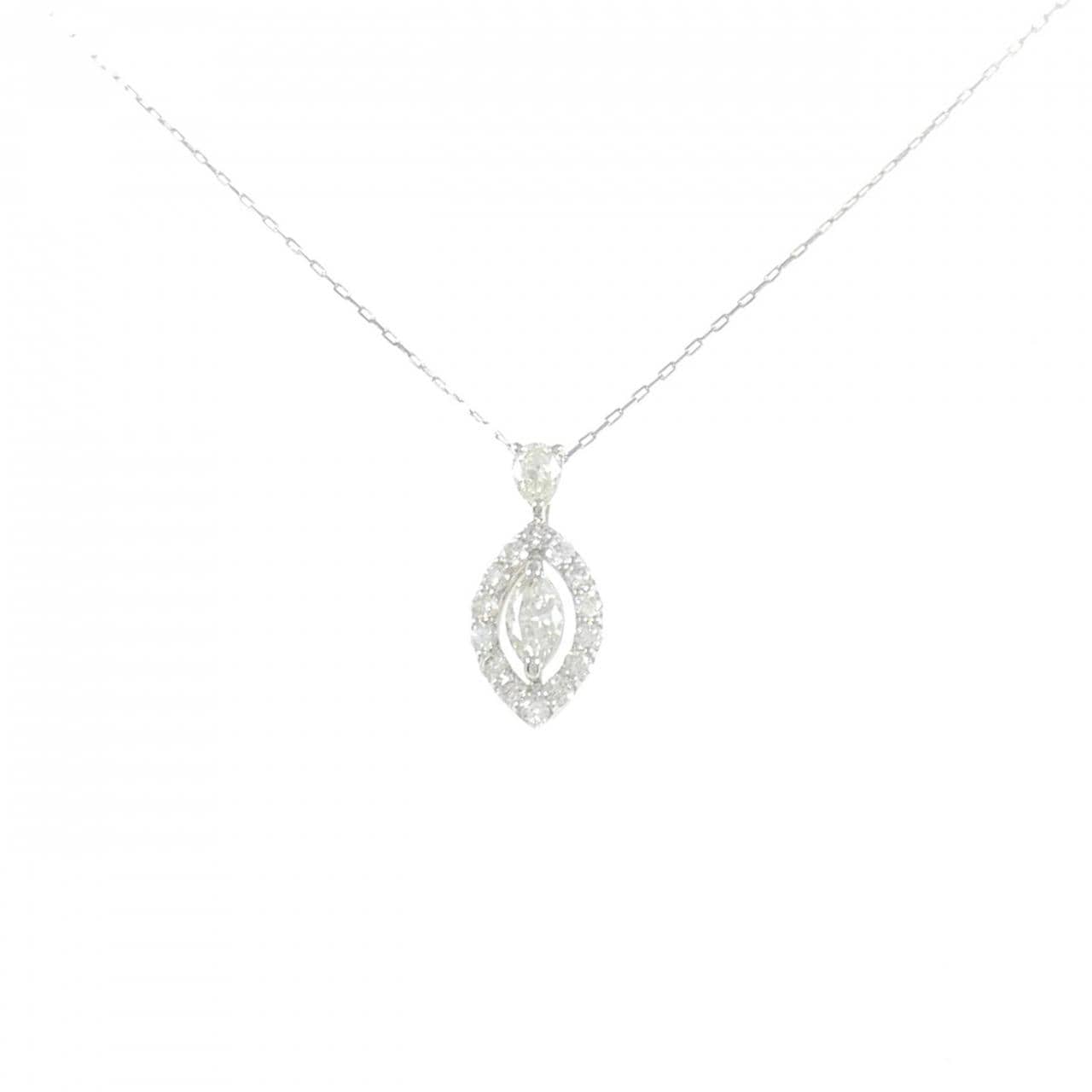 【新品】PT900/PT850 ダイヤモンド ネックレス 0.35CT