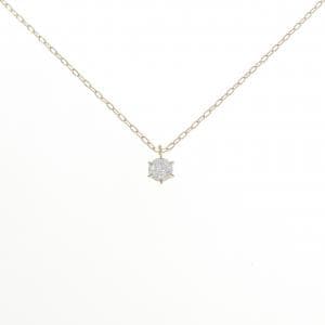 K18YG ソリティア ダイヤモンド ネックレス 0.205CT