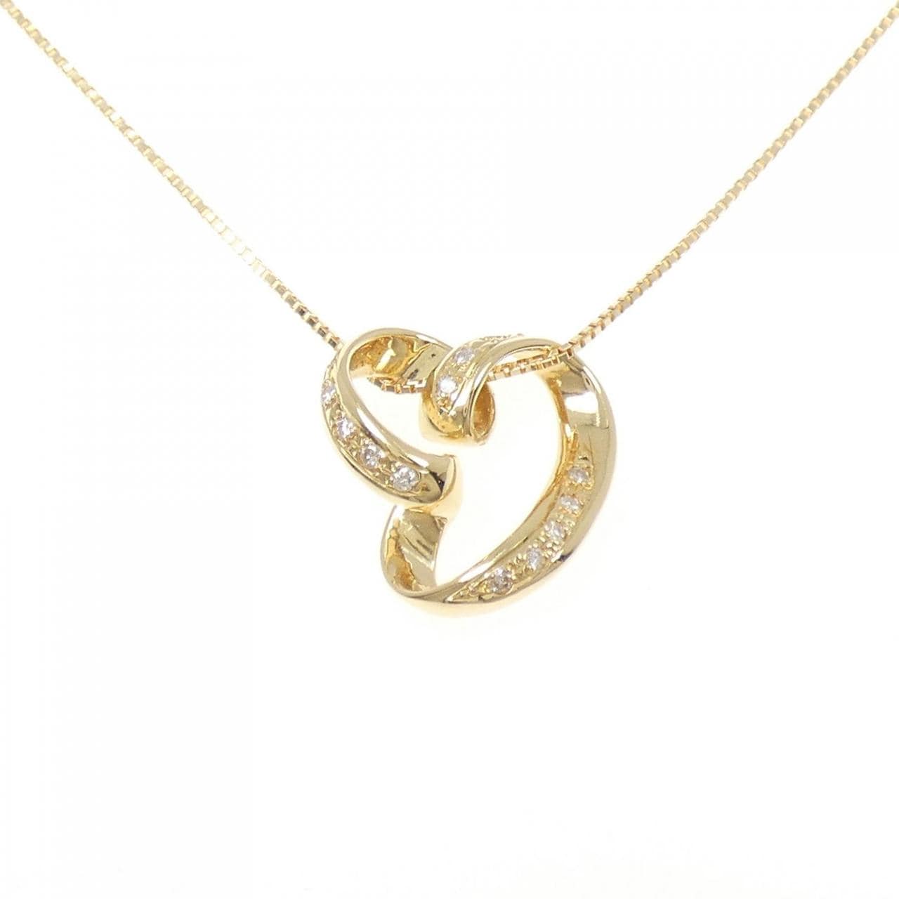 K18YG ダイヤモンド ネックレス 0.12CT