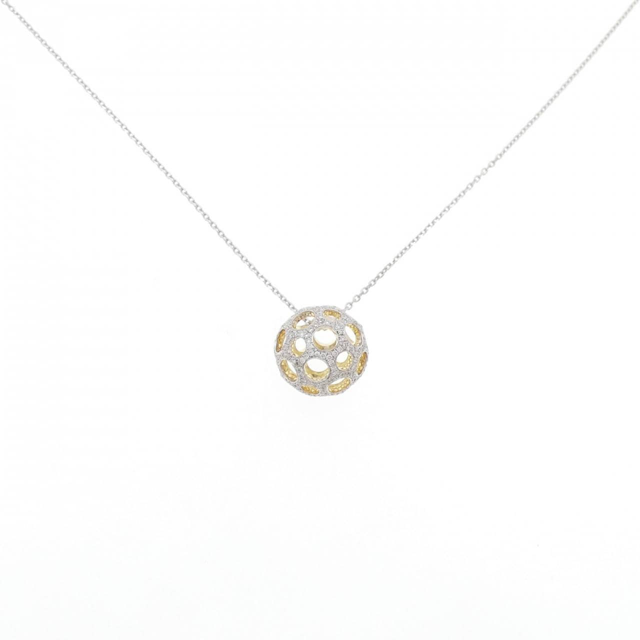 K18WG/K18YG ダイヤモンド ネックレス 0.45CT