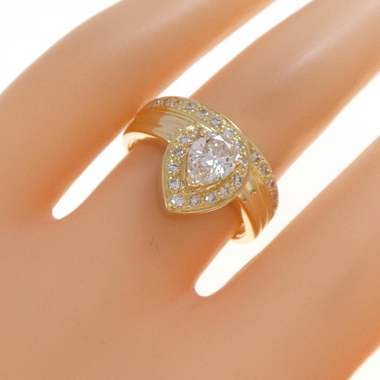 K18YG ダイヤモンド リング 0.53CT