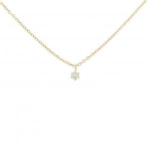 K18YG ソリティア ダイヤモンド ネックレス 0.05CT