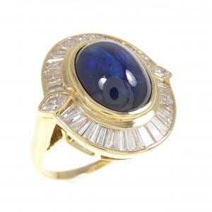 K18YG サファイヤ リング 7.74CT