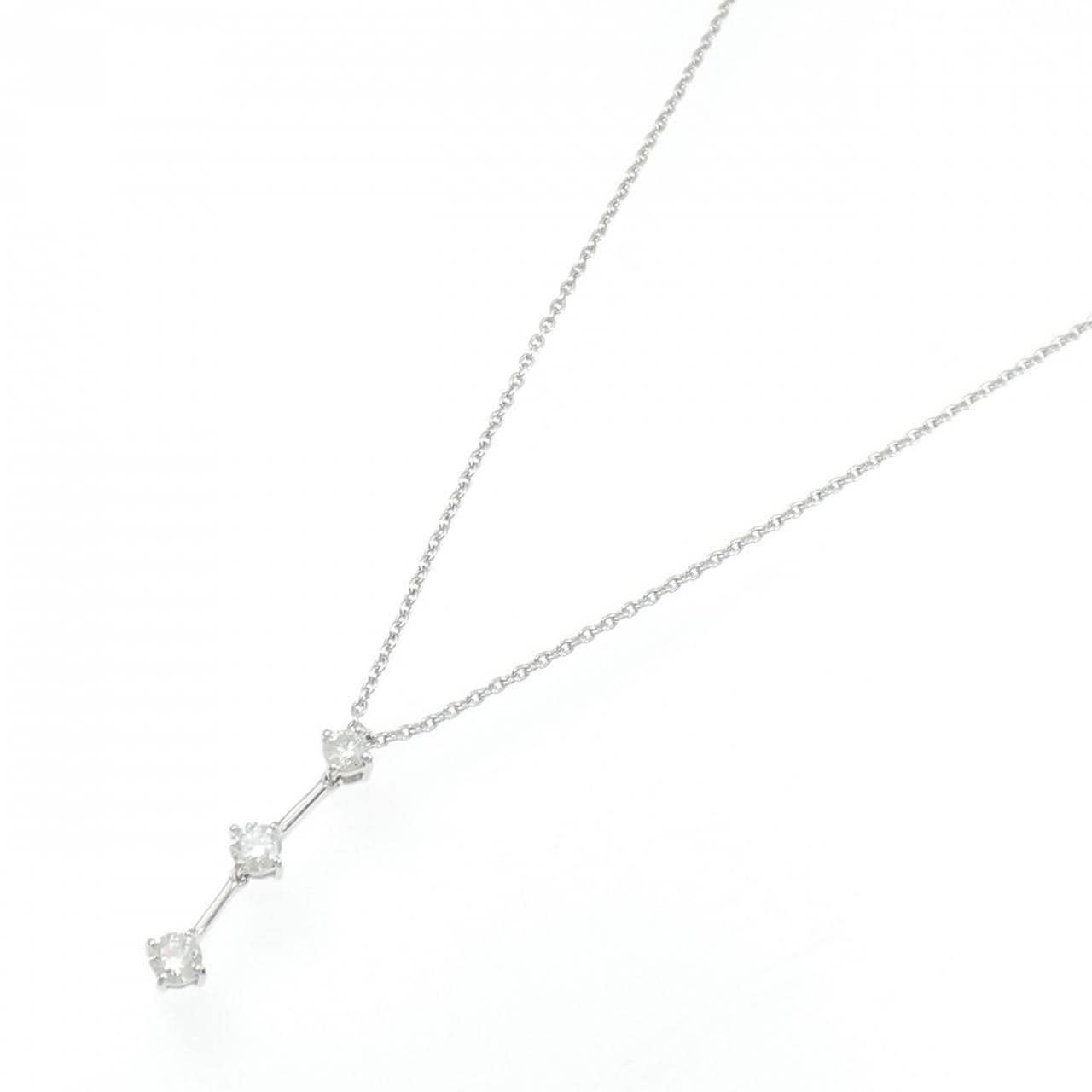 K18WG ダイヤモンド ネックレス 0.51CT
