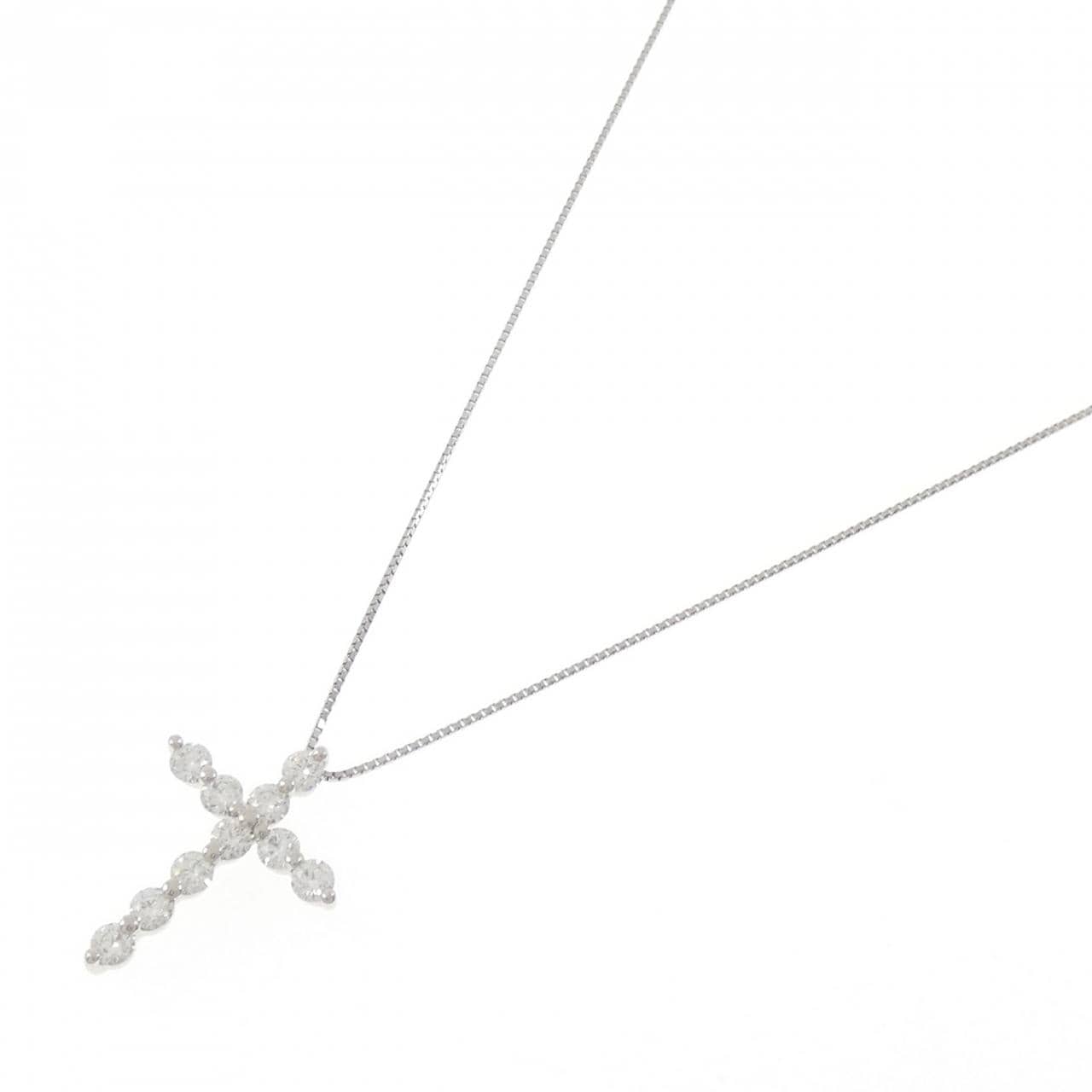 PT900/PT850 クロス ダイヤモンド ネックレス 1.322CT