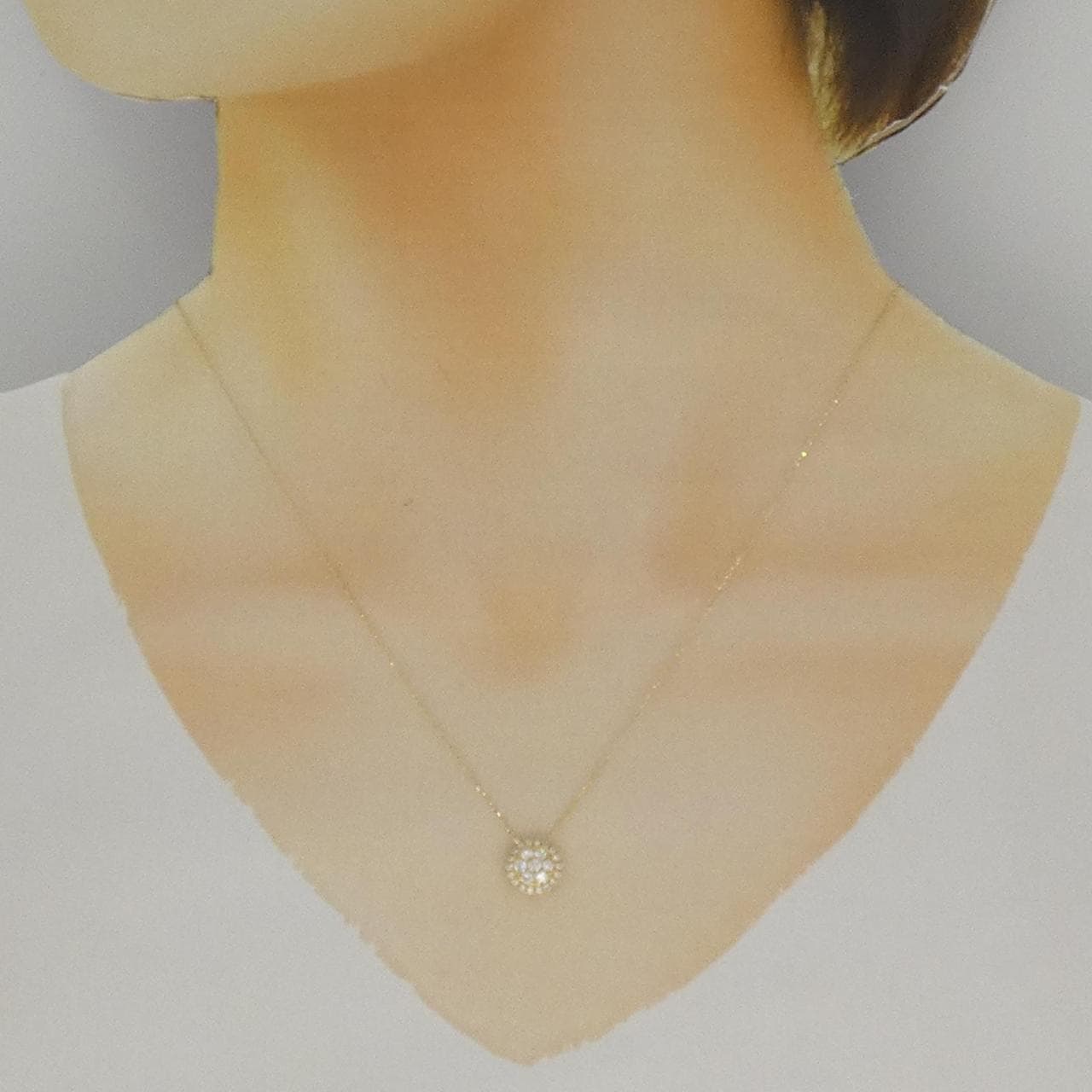 【リメイク】K18YG ダイヤモンド ネックレス 0.30CT