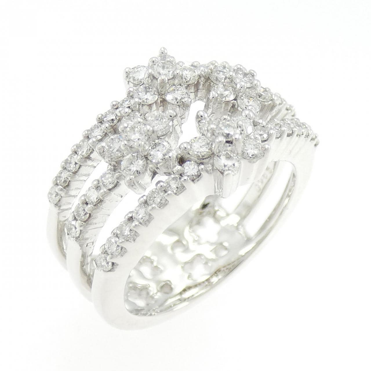 ポンテヴェキオ フラワー ダイヤモンド リング 0.86CT