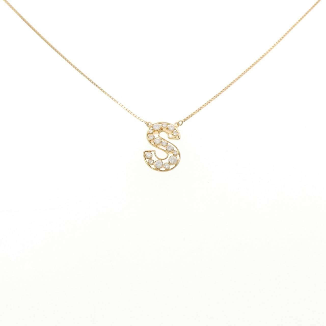 アーカー プルミエトワール イニシャル ネックレス 0.13CT