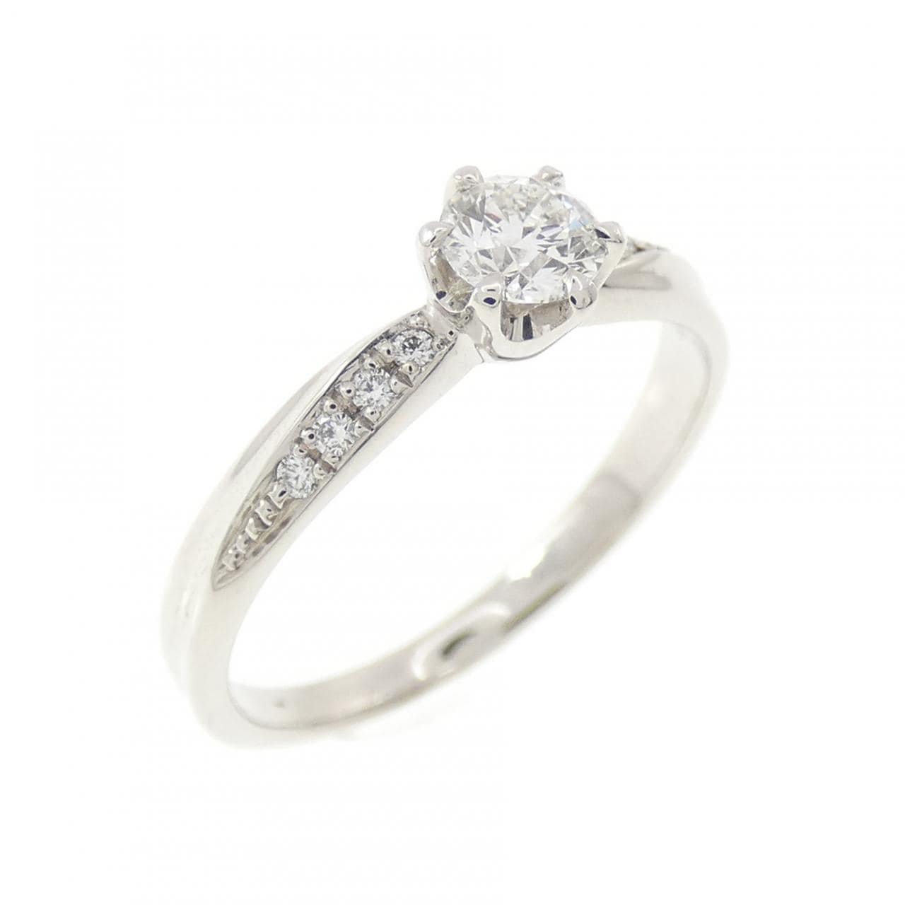 PT900 ダイヤモンド リング 0.210CT F SI1 EXT H＆C