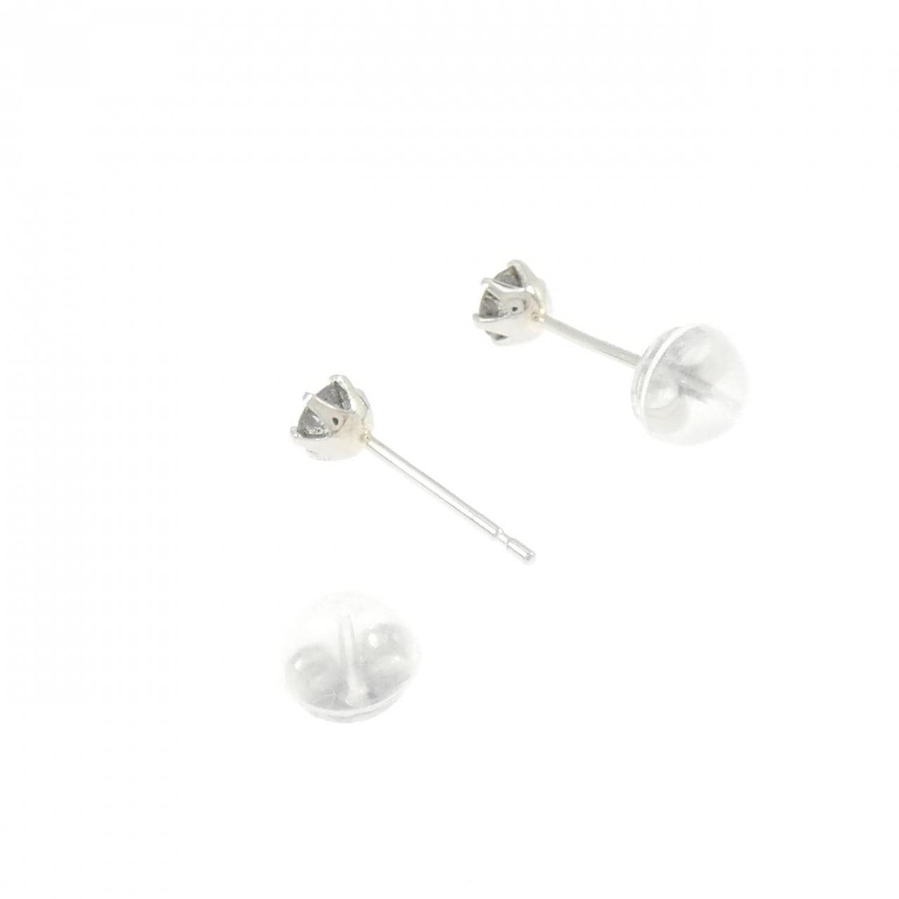 PT900 ソリティア ダイヤモンド ピアス 0.30CT