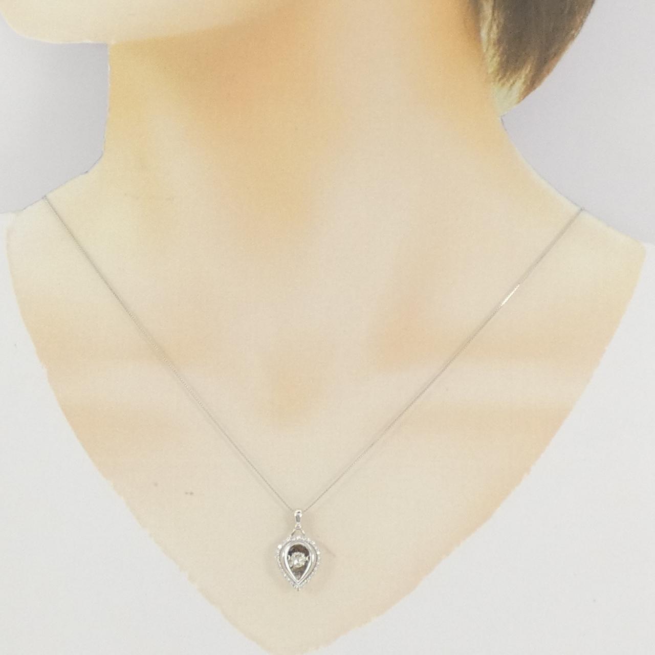 K18WG ダイヤモンド ネックレス 0.20CT