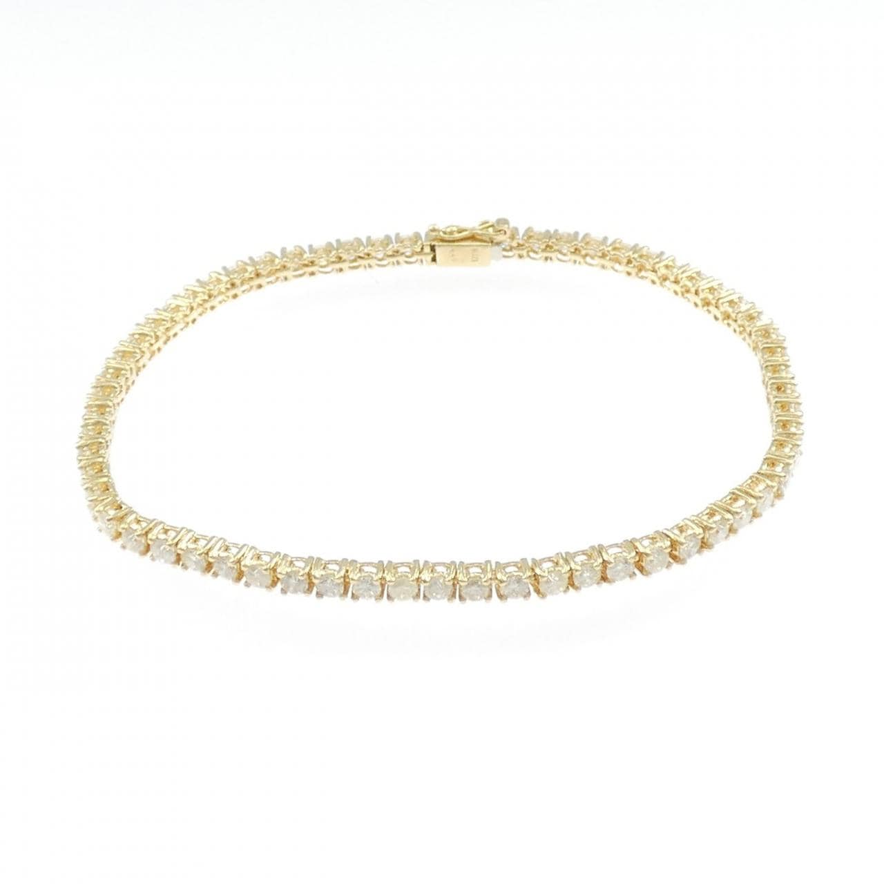 K18YG ダイヤモンド ブレスレット 3.40CT