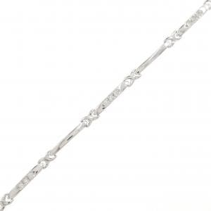 K18WG ダイヤモンド ブレスレット 0.12CT