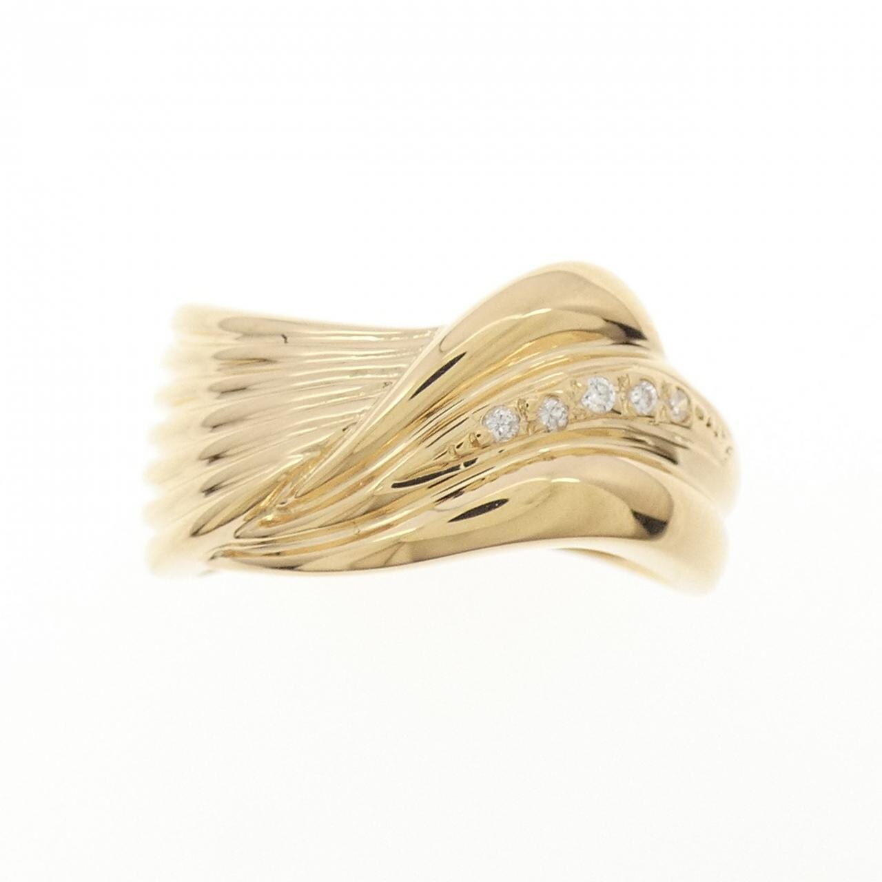 K18YG ダイヤモンド リング 0.02CT