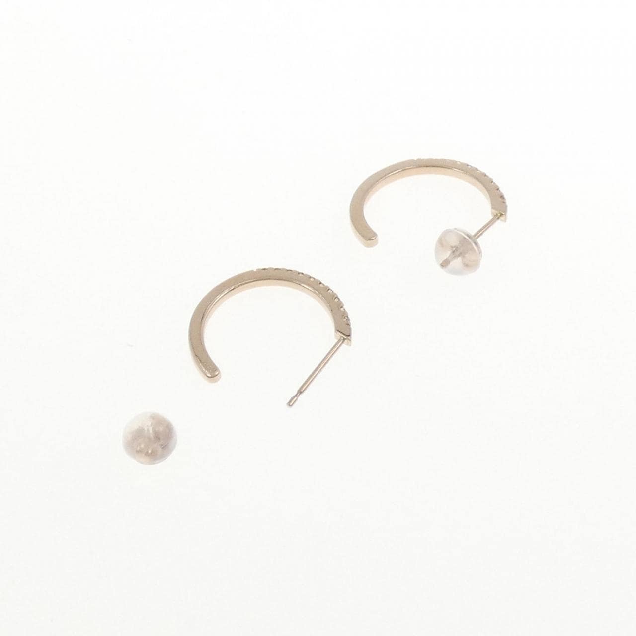 K10PG ダイヤモンド ピアス 0.12CT