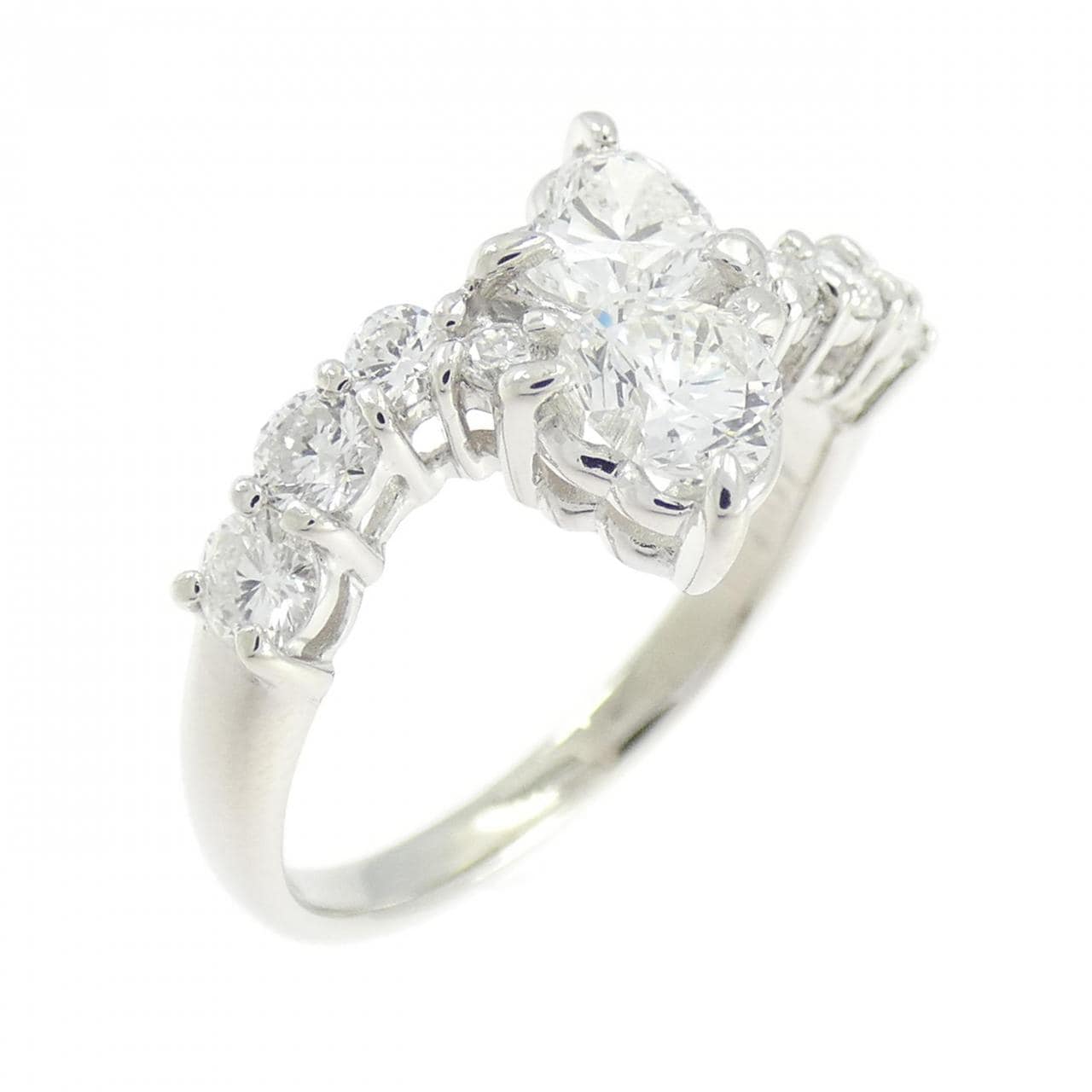 PT900 ハート ダイヤモンド リング 1.00CT