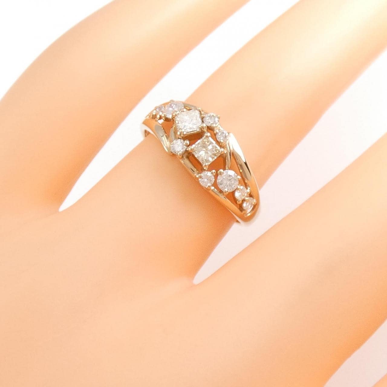 K18PG ダイヤモンド リング 0.26CT-