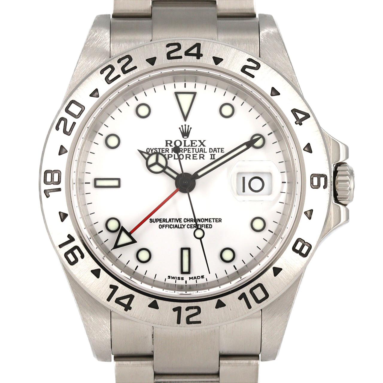 ロレックス エクスプローラーⅡ 16570 SS 自動巻 F番