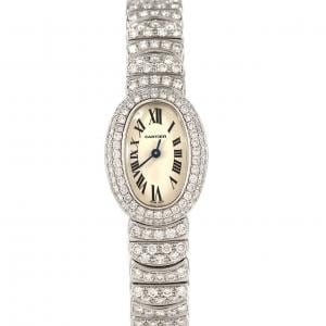 カルティエ ミニベニュワール WG/2D･ブレスD WB5118LM WG クォーツ