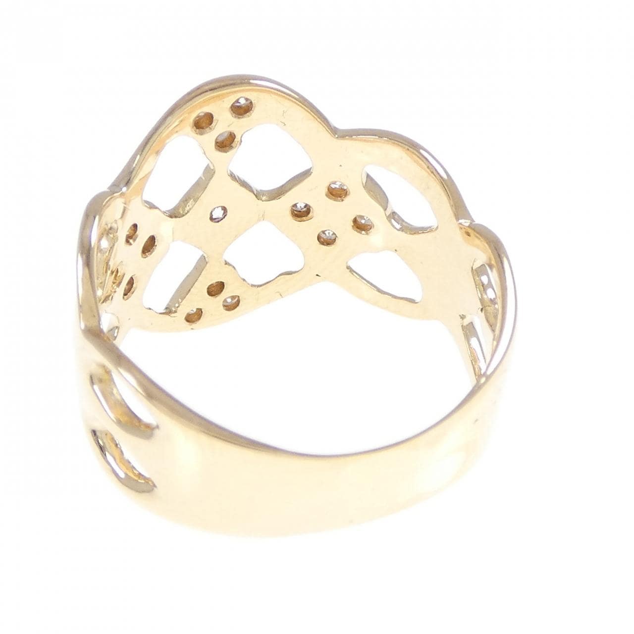 K18YG ダイヤモンド リング 0.3CT
