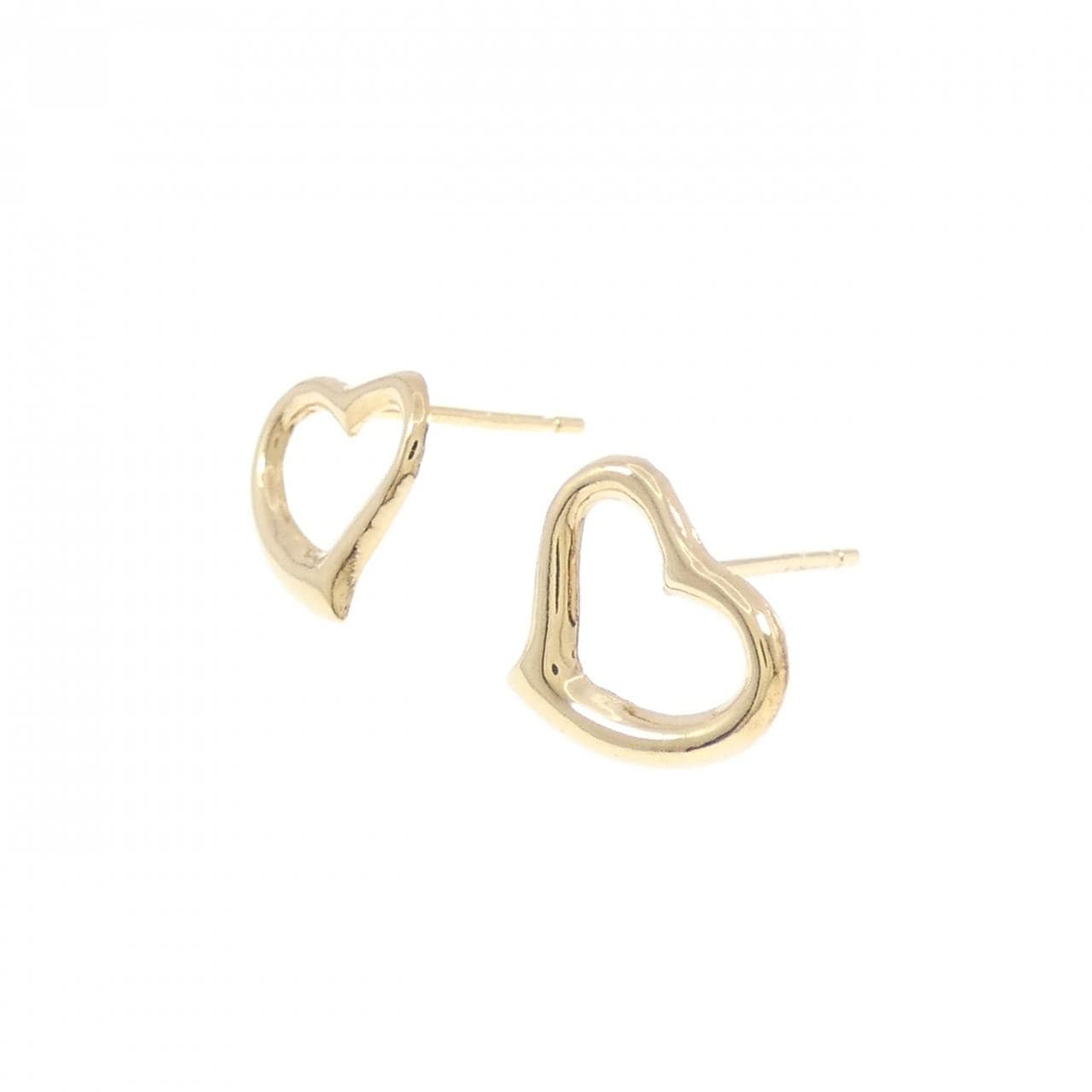 K18YG ハート ピアス