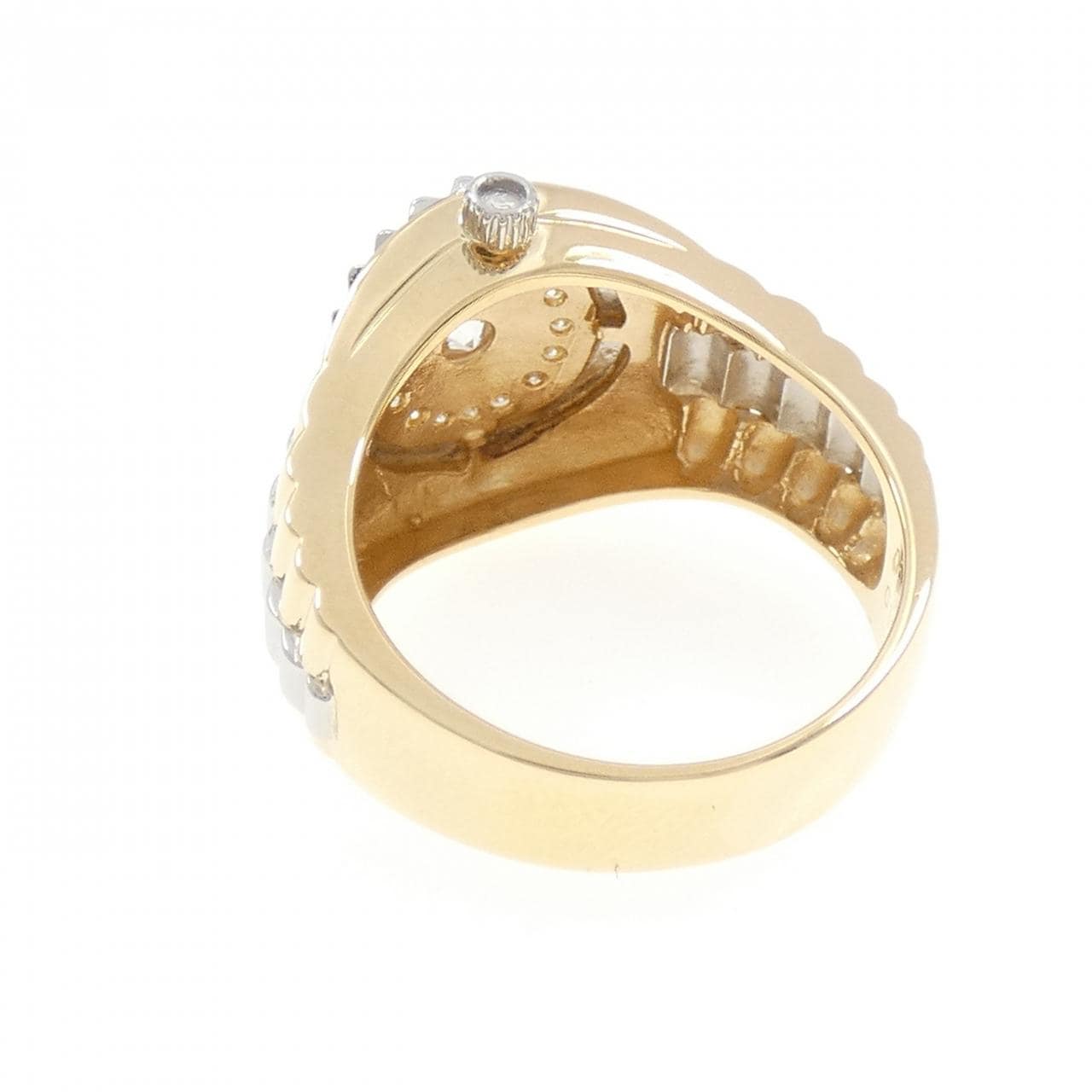 K18YG/PT900 ダイヤモンド リング 0.353CT