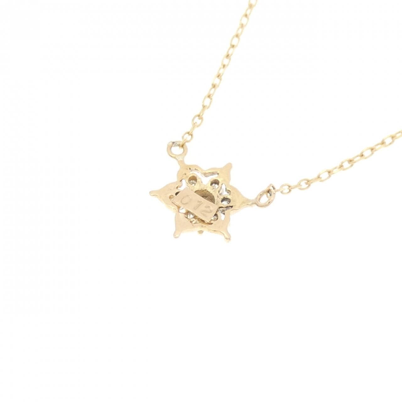 K18YG ダイヤモンド ネックレス 0.12CT