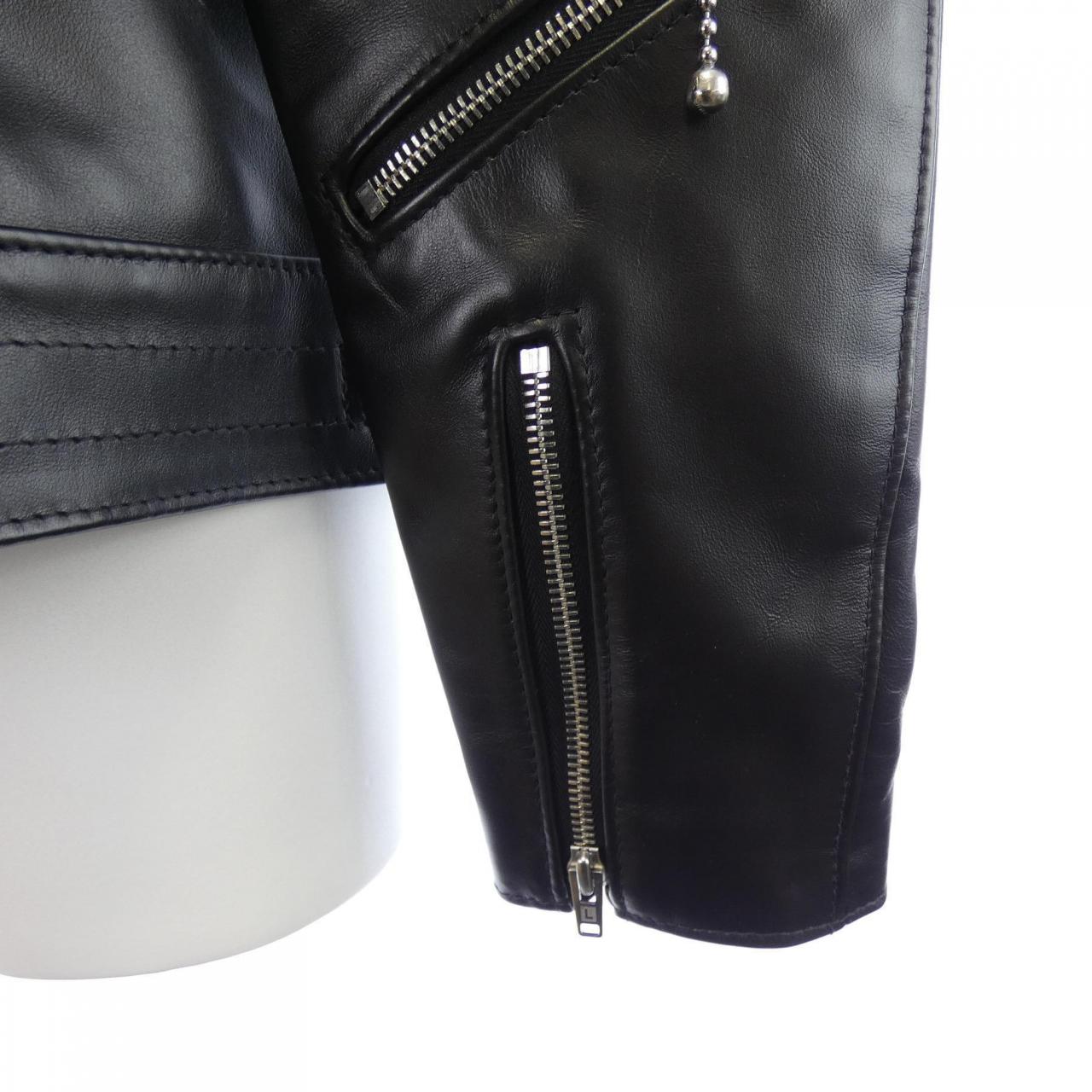 モンクレール ジーニアス MONCLER GENIUS DWAYNE レザーライダースジャケット