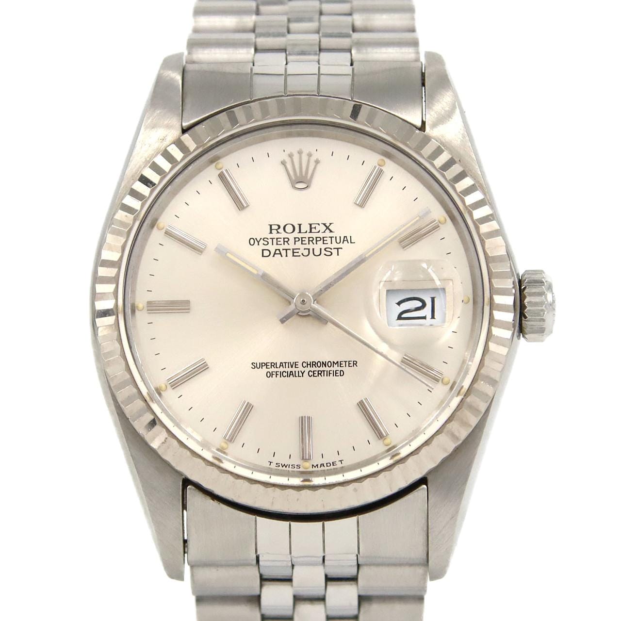 【ノーメンテナンス特価】ロレックス デイトジャスト 16014 SSxWG 自動巻 R番