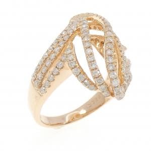 K18PG ダイヤモンド リング 0.90CT