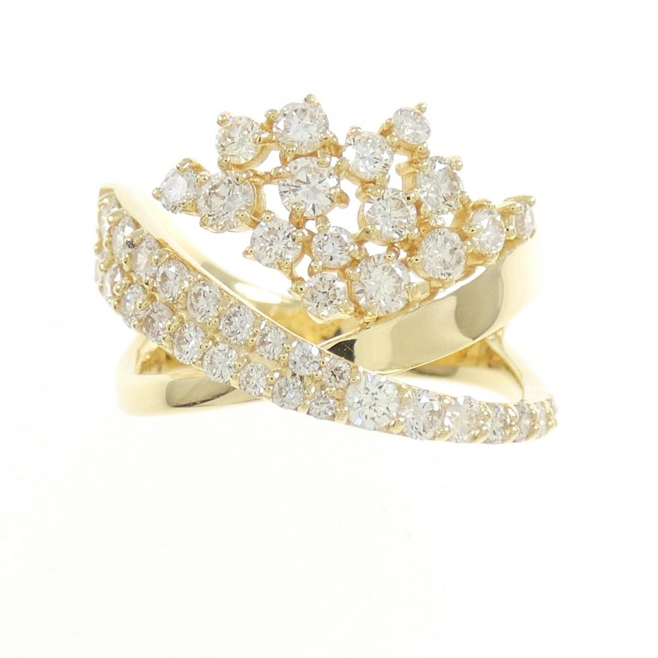 K18YG ダイヤモンド リング 1.03CT