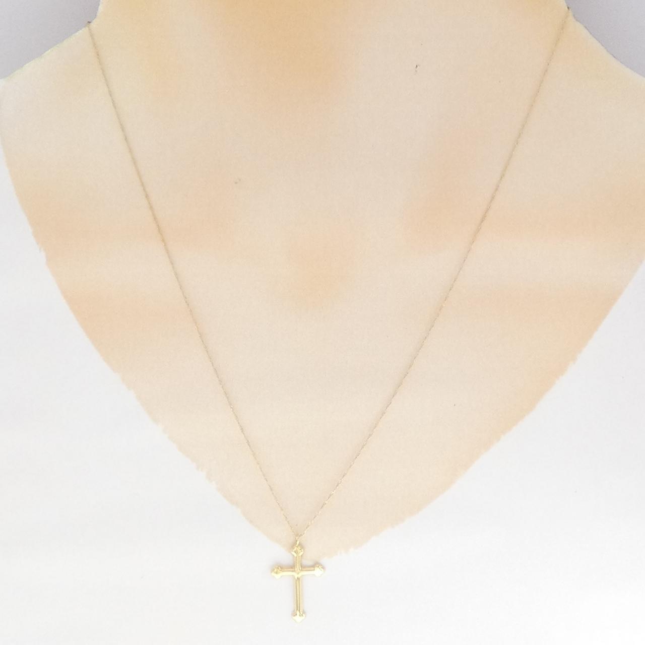 K18YG クロス ネックレス