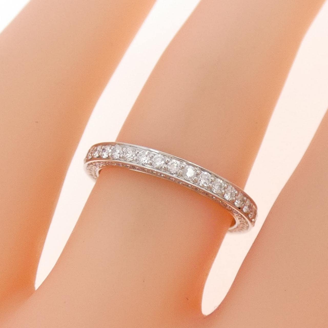 PT950 フルエタニティ ダイヤモンド リング