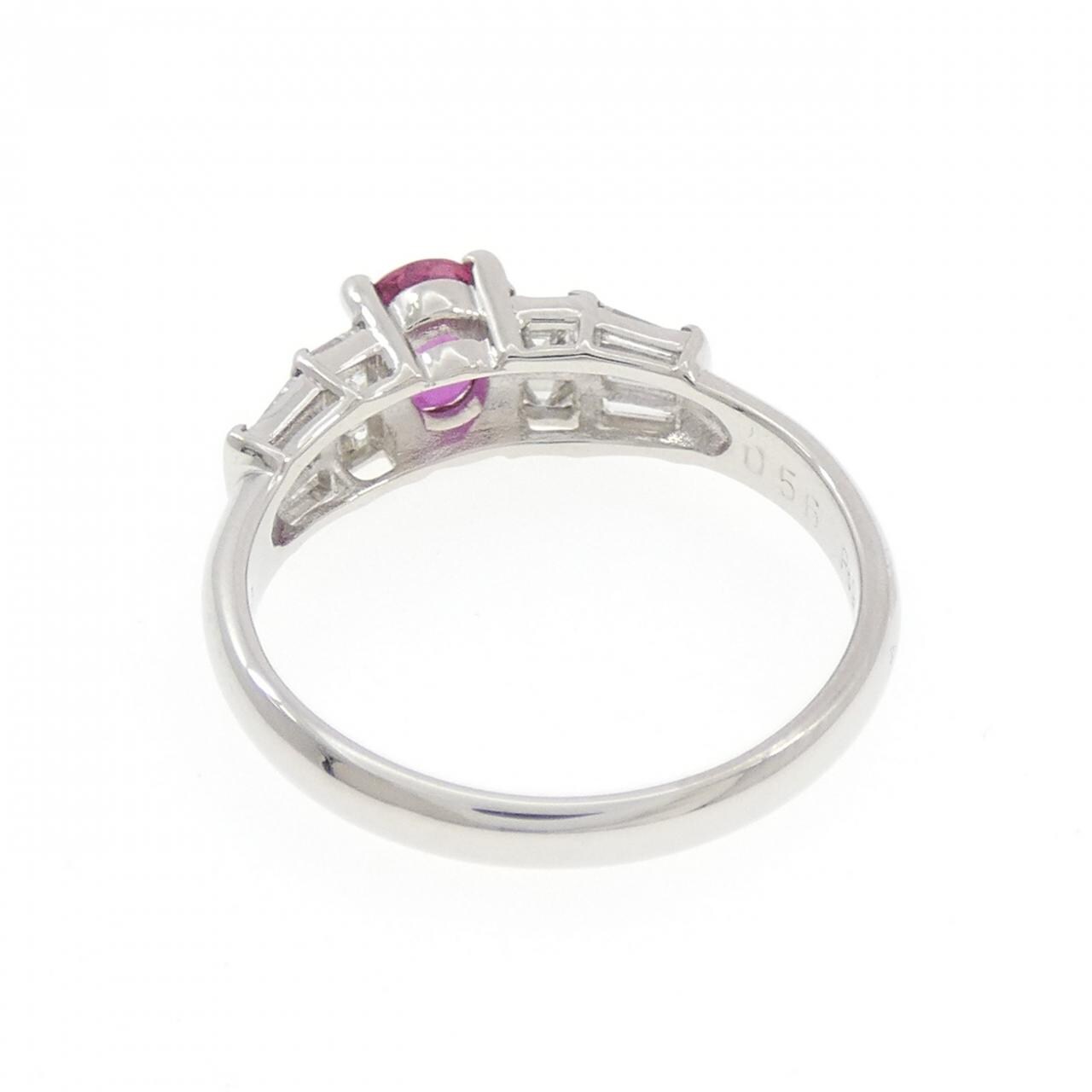 PT900 ルビー リング 0.56CT