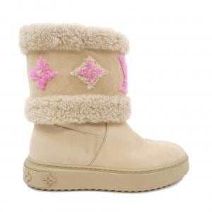 ルイヴィトン LOUIS VUITTON LVイニシャル、モノグラムフラワー スノードロップライン ブーツ