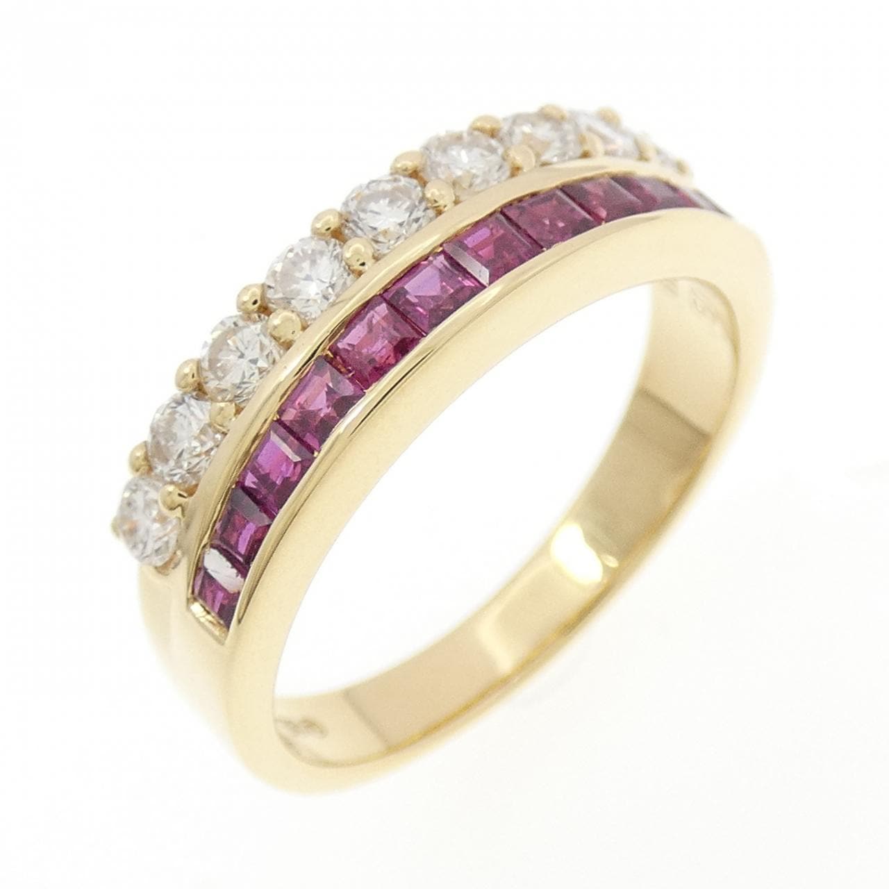 18KYG ルビー リング 0.50CT