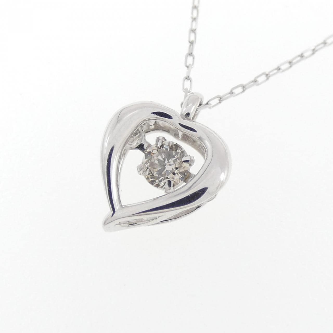 K10WG ダイヤモンド ネックレス 0.08CT
