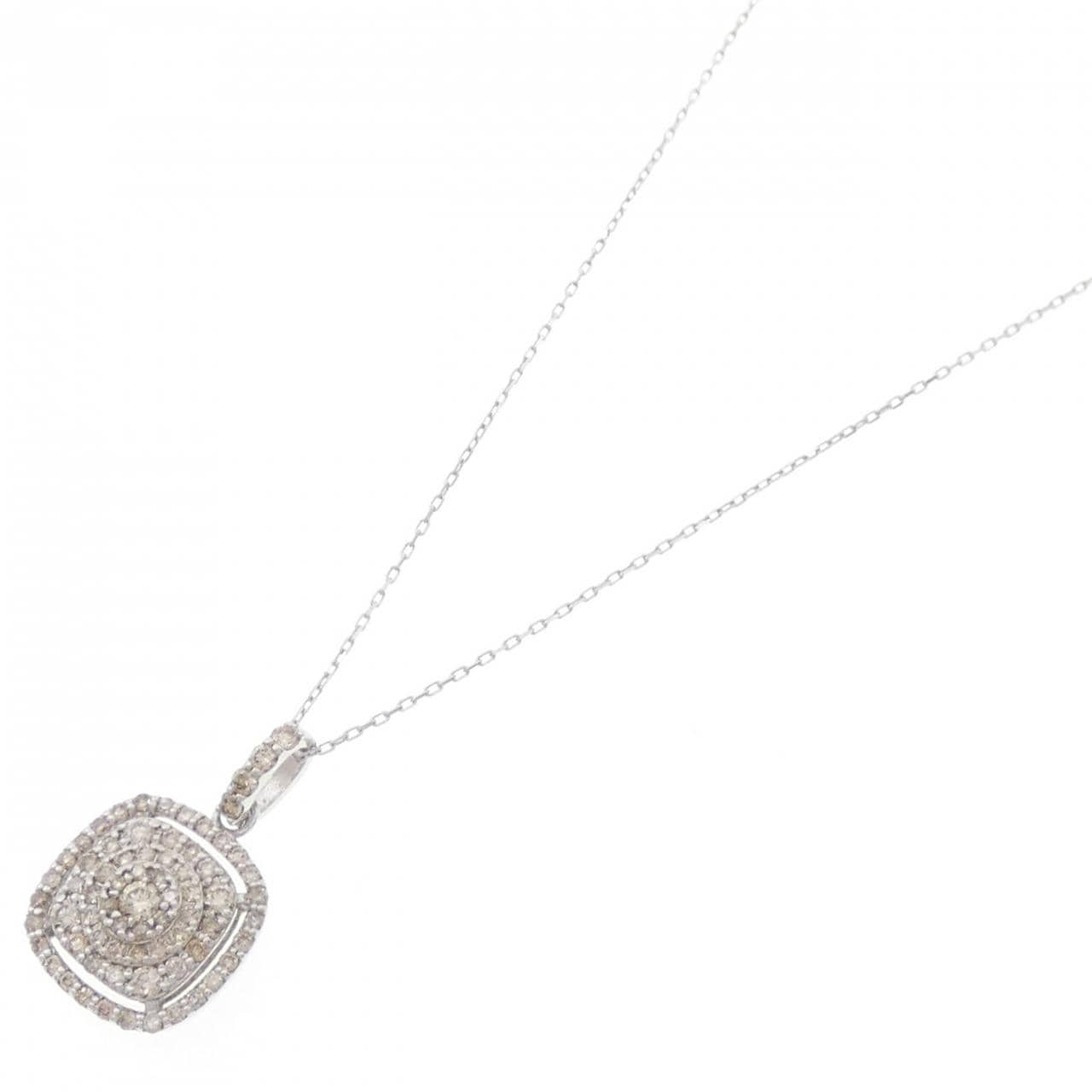 K18WG ダイヤモンド ネックレス 0.40CT