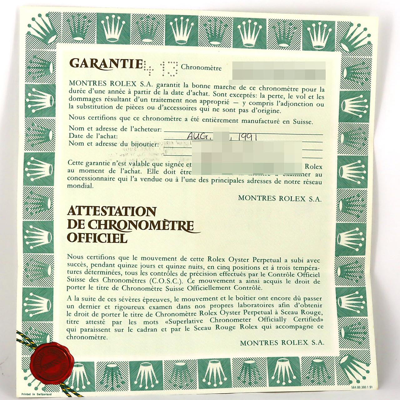 ロレックス デイトジャスト 69173G. SSxYG 自動巻 E番