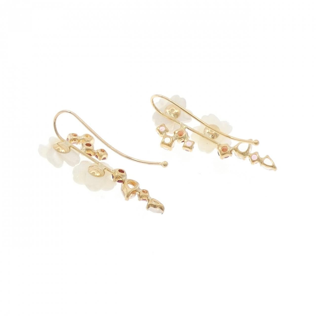 K18YG カラーストーン ピアス